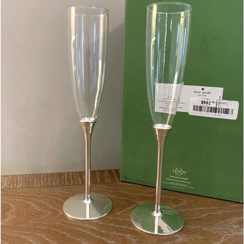 NWT Kate Spade Champagne Flutes